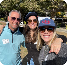 BTU employees at a community day