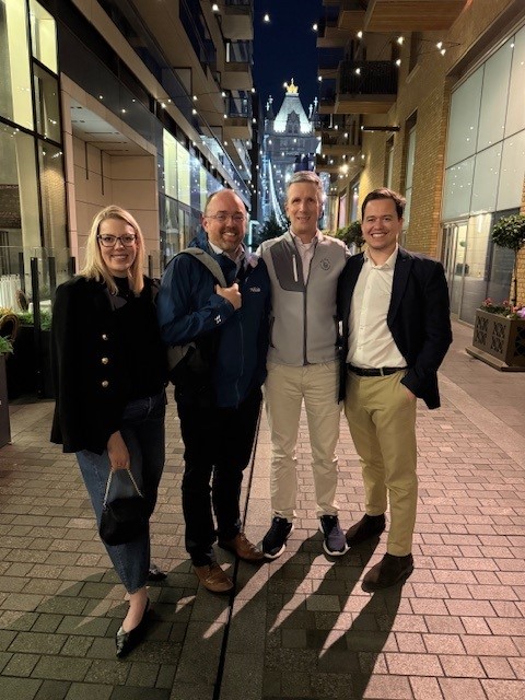 Chris and Erin with other WRB Colleagues