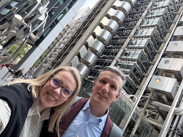 Chris and Erin in London
